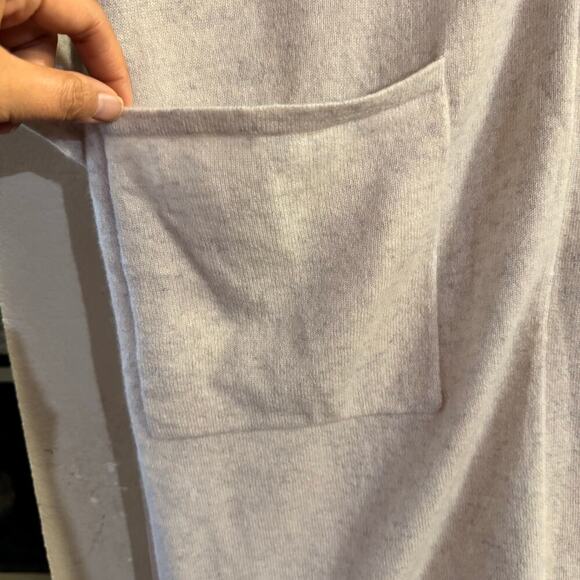 NWT Garnet Hill Oversized Cashmere Sleep Cardigan Cream Size Small Neutral Luxe - Picture 8 of 8